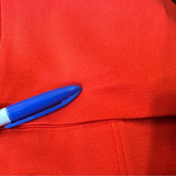 TIBI Mod Ponte Knit Party Dress Mini Orange Red Coral Sleeveless Cocktail - Picture 11 of 11